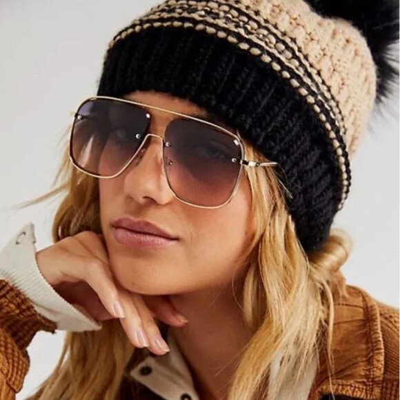 Free People NWT Halo Aviator Sunglasses - Picture 1 of 11